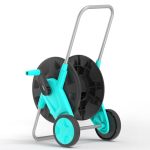 Portable Garden Hose Reel Cart Hold Up To 75-100 Ft Of 5 8 Inch Hose Garden Water Pipe Holders Mobile Tools With 2 Wheels For