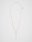 Polly Pave Drop Necklace - 0 Rose Gold crystal