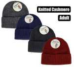 Beanie Adult Knitted Cashmere Asstd Marketplace Brits Bros