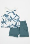 PoP Candy Printed Vest & Short Set - Blue & White