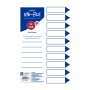 Marlin File Dividers / Indexes Polyprop: 10 Position - Pack Of 10
