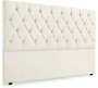 Bell A Deep Buttoned Velvet Headboard Cream King Bed Frame Furniture Accessories Polypropylene