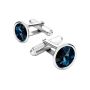 Rivoli Cufflinks With Swarovski Montana Crystal
