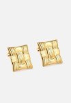 Design Wave Stud Earring - Gold