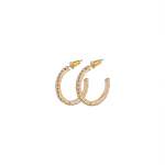 Goldair Gold Diamante Small Hoop Earrings