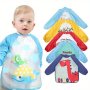 Long Sleeve Waterproof Baby Eating Bib For 6-72 Months Eva Free Wash Anti-dirty Protects Kids' Clothes