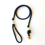 Luxury Rope Dog Lead - Navy