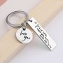 Creative Couple Key Chain - Hot Selling Safe Driving & Creative Design In Black Stainless Steel