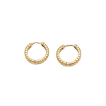 Textured Petite Gold Hoop Earrings - Gold