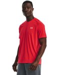 Men's Ua Streaker Run Short Sleeve - Radio Red XL
