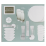 White Porcelain Starter Kit Dinner Set 32-PIECE