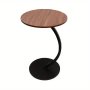 Blackround Pedestal Side Table - Modern Accent Coffee Table For Living Room