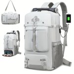 50L Large Capacity Hiking Backpack Outdoor Camping Rucksack Multifunctional Hiking Mountaineering Bag With Shoe Compartment