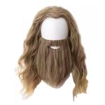 Toy Cosplay Natural Looking Synthetic Costume Wig And Beard - 56CM