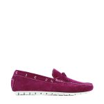 Suede Bow-tie Loafer -purple