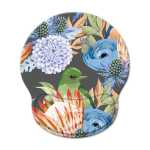 Floral Protea Mouse Pad With Gel Wrist Guard Support