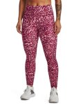 Women's Heatgear Armour Printed Ankle Leggings - Black Rose Sm