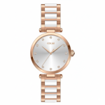 Kyli - Rose Gold With White Resin Inlay