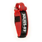 JULIUS-K9 Red Large 40MM Dog Collar With Handle Quality Pet Products Waggs Pet Shop