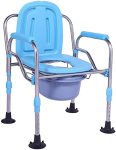 Padded Seat Transfer Bench Elderly Toilet Seat Foldable Toilet Chair Armchair With Non-slip Armrest Toilet Toilet Seat Reinforce