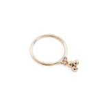 The Tres Charm Ring In Yellow Gold - N