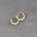 Capri-gold Gold Plated 925 Sterling Silver Bali Hoop Earrings Size 12MM Hoops