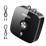 Ugreen Bluetooth Aux Adapter Built-in Battery Support Dual Pairs Bluetooth 5.3 Receiver For Old Stereo 3.5MM Rca Dual Channel F