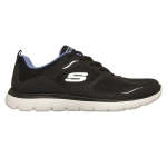 Skechers Womens Summits Sports Sneaker - Black blue - 8