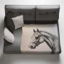 Midnight Majesty Horse Light Weigt Fleece Blanket By Nathan Pieterse