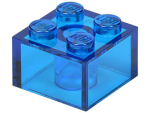 Parts Brick 2 X 2 3003 - Trans-dark Blue