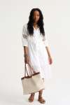 Pippa Macrame Pure Cotton Anglaise Dress - White XXL