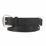 Women’s Luna Looped Genuine Leather Belt Black