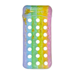 Single Sparkle Pool Float Rainbow Glitter Lounger
