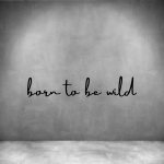 Born To Be Wild - L 450MM Grey Font 3