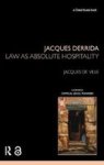Jacques Derrida: Law as Absolute Hospitality Hardcover