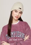Tommy Hilfiger Elongated Flag Beanie - Beige