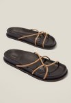 Cotton On Pia Strappy Slide - Camel Pu