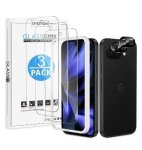 Google Pixel 9A Premium Tempered Glass Screen And Camera Lens Protector 5PK Omoton