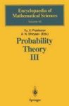 Probability Theory III - Stochastic Calculus Hardcover 1998 Ed.