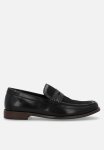 Polo Jacquard Monogram Penny Loafer - Black