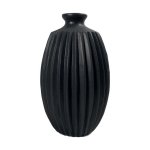 Vase Polystone 12X12X20CM - Black