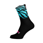 Iloveboobies Blue Zebra Socks - Medium