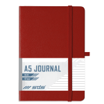 A5 192 Page Lined Journal Hard Cover With Elastic Closure - Red