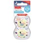 Nuk Soother Silicone Night & Day Girl - Size 2