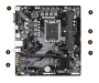 Gigabyte Intel B760 Chipset For Lga 1700 2X DDR4 2X M2 Vga/hdmi Matx.