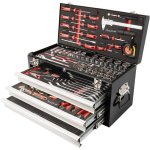 Tork Craft Tool Box 154PC 3 Drawer & Top Tray 535 X 255 X 315MM