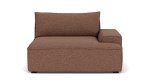 Daphne Module 1 Seater Arm Right Pebble Rust