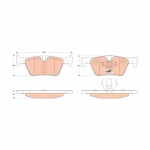 Trw Brake Pad Set Disc Brake – Rear GDB1919