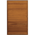 Swartland Pivot Door In Frame -horizontal Slatted Hung In Frame & Assembled