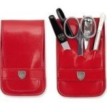 Manicure Set Bl 58831 Mc N Red Faux Leather - 5 Piece